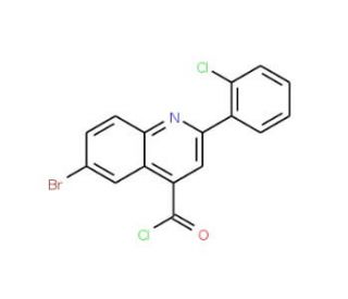 6-bromo-2-(2-chlorophenyl)quinoline-4-carbonyl chloride - chemical structure image