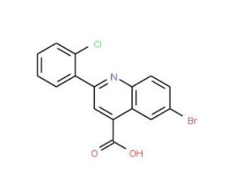 6-Bromo-2-(2-chlorophenyl)quinoline-4-carboxylic acid - chemical structure image