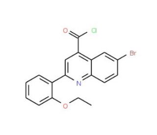 6-bromo-2-(2-ethoxyphenyl)quinoline-4-carbonyl chloride - chemical structure image