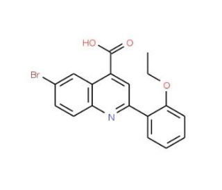 6-Bromo-2-(2-ethoxyphenyl)quinoline-4-carboxylic acid - chemical structure image