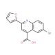6-Bromo-2-(2-furyl)quinoline-4-carboxylic acid (CAS 296244-19-4) - chemical structure image