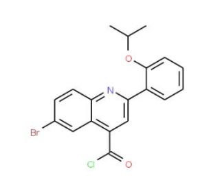 6-bromo-2-(2-isopropoxyphenyl)quinoline-4-carbonyl chloride - chemical structure image