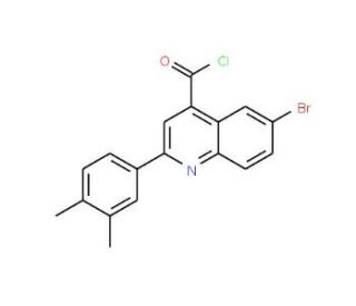 6-bromo-2-(3,4-dimethylphenyl)quinoline-4-carbonyl chloride - chemical structure image