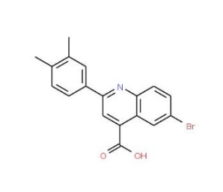 6-Bromo-2-(3,4-dimethylphenyl)quinoline-4-carboxylic acid - chemical structure image