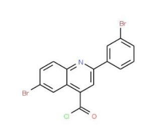 6-bromo-2-(3-bromophenyl)quinoline-4-carbonyl chloride - chemical structure image