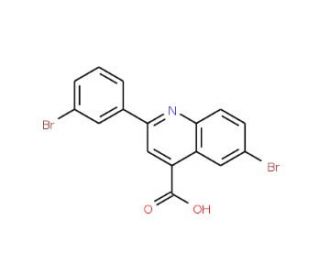 6-Bromo-2-(3-bromophenyl)quinoline-4-carboxylic acid - chemical structure image