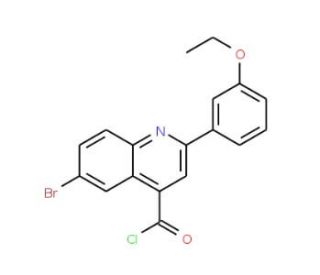 6-bromo-2-(3-ethoxyphenyl)quinoline-4-carbonyl chloride - chemical structure image