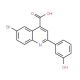 6-bromo-2-(3-hydroxyphenyl)quinoline-4-carboxylic acid - chemical structure image