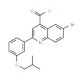 6-bromo-2-(3-isobutoxyphenyl)quinoline-4-carbonyl chloride - chemical structure image