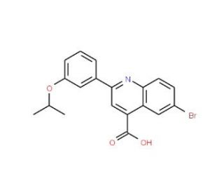 6-Bromo-2-(3-isopropoxyphenyl)quinoline-4-carboxylic acid (CAS 445289-20-3) - chemical structure image