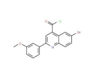6-bromo-2-(3-methoxyphenyl)quinoline-4-carbonyl chloride - chemical structure image