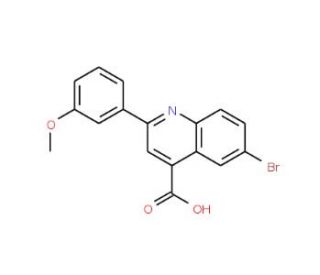 6-Bromo-2-(3-methoxyphenyl)quinoline-4-carboxylic acid (CAS 351329-64-1) - chemical structure image