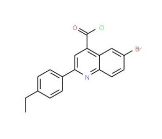 6-bromo-2-(4-ethylphenyl)quinoline-4-carbonyl chloride - chemical structure image