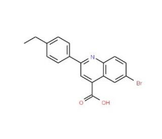 6-Bromo-2-(4-ethylphenyl)quinoline-4-carboxylic acid - chemical structure image