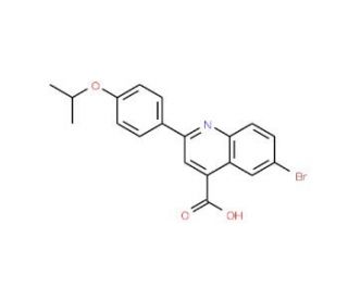 6-Bromo-2-(4-isopropoxyphenyl)quinoline-4-carboxylic acid (CAS 351001-10-0) - chemical structure image