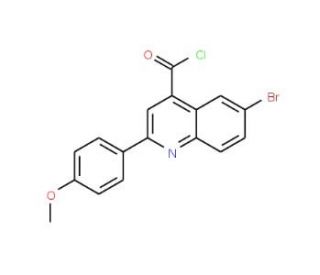 6-bromo-2-(4-methoxyphenyl)quinoline-4-carbonyl chloride - chemical structure image