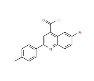 6-bromo-2-(4-methylphenyl)quinoline-4-carbonyl chloride - chemical structure image