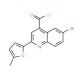 6-bromo-2-(5-methyl-2-furyl)quinoline-4-carbonyl chloride - chemical structure image