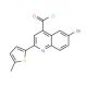6-bromo-2-(5-methyl-2-thienyl)quinoline-4-carbonyl chloride - chemical structure image