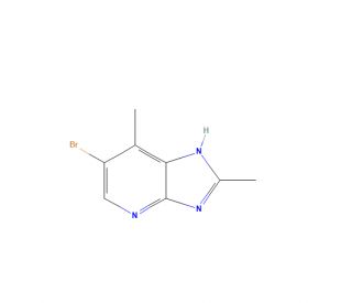 6-Bromo-2,7-dimethyl-3H-imidazo[4,5-b]pyridine (CAS 954238-09-6) - chemical structure image