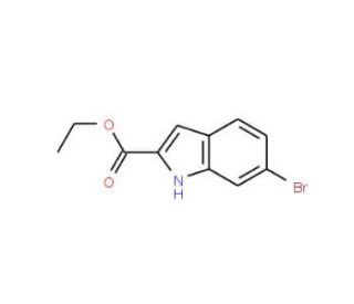 6-Bromo-2- carboethoxyindole (CAS 103858-53-3) - chemical structure image