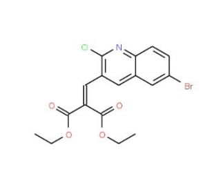 6-Bromo-2-chloro-3-(2,2-diethoxycarbonyl)vinylquinoline (CAS 1031928-81-0) - chemical structure image