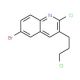 6-Bromo-2-chloro-3-(3-chloropropyl)quinoline (CAS 612494-85-6) - chemical structure image