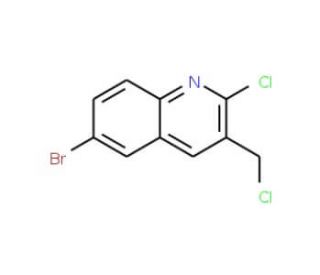 6-Bromo-2-chloro-3-chloromethylquinoline (CAS 948290-77-5) - chemical structure image