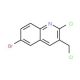 6-Bromo-2-chloro-3-chloromethylquinoline (CAS 948290-77-5) - chemical structure image