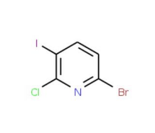 6-Bromo-2-chloro-3-iodopyridine (CAS 1138444-17-3) - chemical structure image