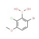 6-Bromo-2-chloro-3-methoxyphenylboronic acid (CAS 957062-55-4) - chemical structure image