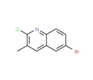 6-Bromo-2-chloro-3-methylquinoline (CAS 113092-96-9) - chemical structure image