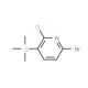 6-Bromo-2-chloro-3-(trimethylsilyl)pyridine (CAS 1142191-85-2) - chemical structure image