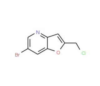 6-Bromo-2-(chloromethyl)furo[3,2-b]pyridine - chemical structure image