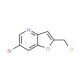 6-Bromo-2-(chloromethyl)furo[3,2-b]pyridine - chemical structure image