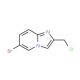 6-Bromo-2-(chloromethyl)imidazo[1,2-a]pyridine (CAS 136117-72-1) - chemical structure image