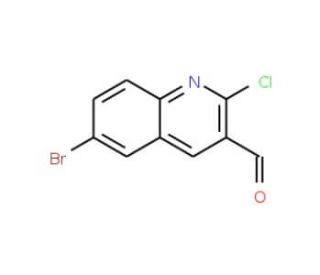 6-Bromo-2-chloroquinoline-3-carboxaldehyde (CAS 73568-35-1) - chemical structure image