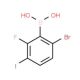 6-Bromo-2-fluoro-3-iodophenylboronic acid (CAS 1072951-90-6) - chemical structure image