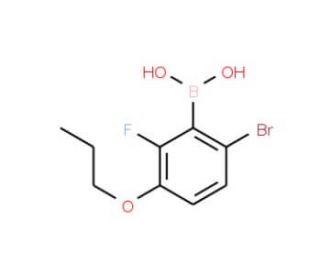 6-Bromo-2-fluoro-3-propoxyphenylboronic acid (CAS 1072951-85-9) - chemical structure image