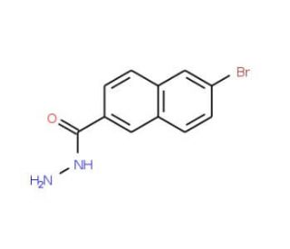 6-Bromo-2-naphthohydrazide (CAS 948859-96-9) - chemical structure image