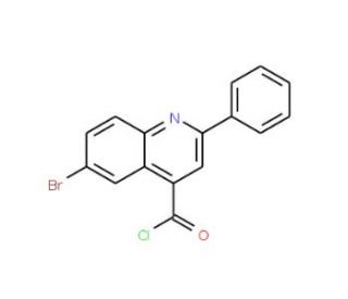 6-bromo-2-phenylquinoline-4-carbonyl chloride - chemical structure image