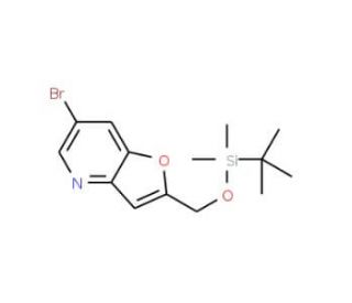 6-Bromo-2-((tert-butyldimethylsilyloxy)methyl)-furo[3,2-b]pyridine - chemical structure image
