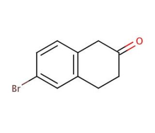 6-Bromo-3,4-dihydro-2(1H)-naphthalenone (CAS 4133-35-1) - chemical structure image