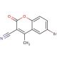 6-Bromo-3-cyano-4-methylcoumarin (CAS 56394-22-0) - chemical structure image