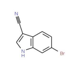 6-Bromo-3-cyanoindole (CAS 224434-83-7) - chemical structure image