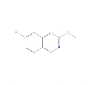 6-Bromo-3-methoxyisoquinoline (CAS 1330750-63-4) - chemical structure image