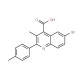 6-Bromo-3-methyl-2-p-tolyl-quinoline-4-carboxylic acid (CAS 351000-02-7) - chemical structure image