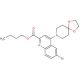6-Bromo-4-(1,4-dioxa-8-aza-spiro[4,5]dec-8-yl)-quinoline-2-carboxylic acid butyl ester - chemical structure image
