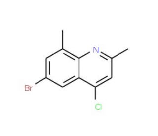 6-Bromo-4-chloro-2,8-dimethylquinoline (CAS 1153002-90-4) - chemical structure image