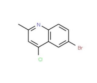 6-Bromo-4-chloro-2-methylquinoline (CAS 53364-85-5) - chemical structure image